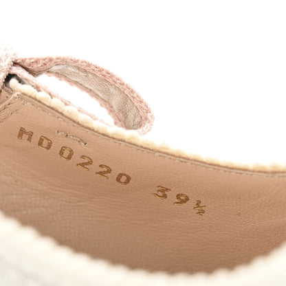 Christian Dior Canvas Ribbon Rose Mutabilis Embroidered J'Adoir Slingback 65mm Pumps 39.5 Multicolor 9 of 10