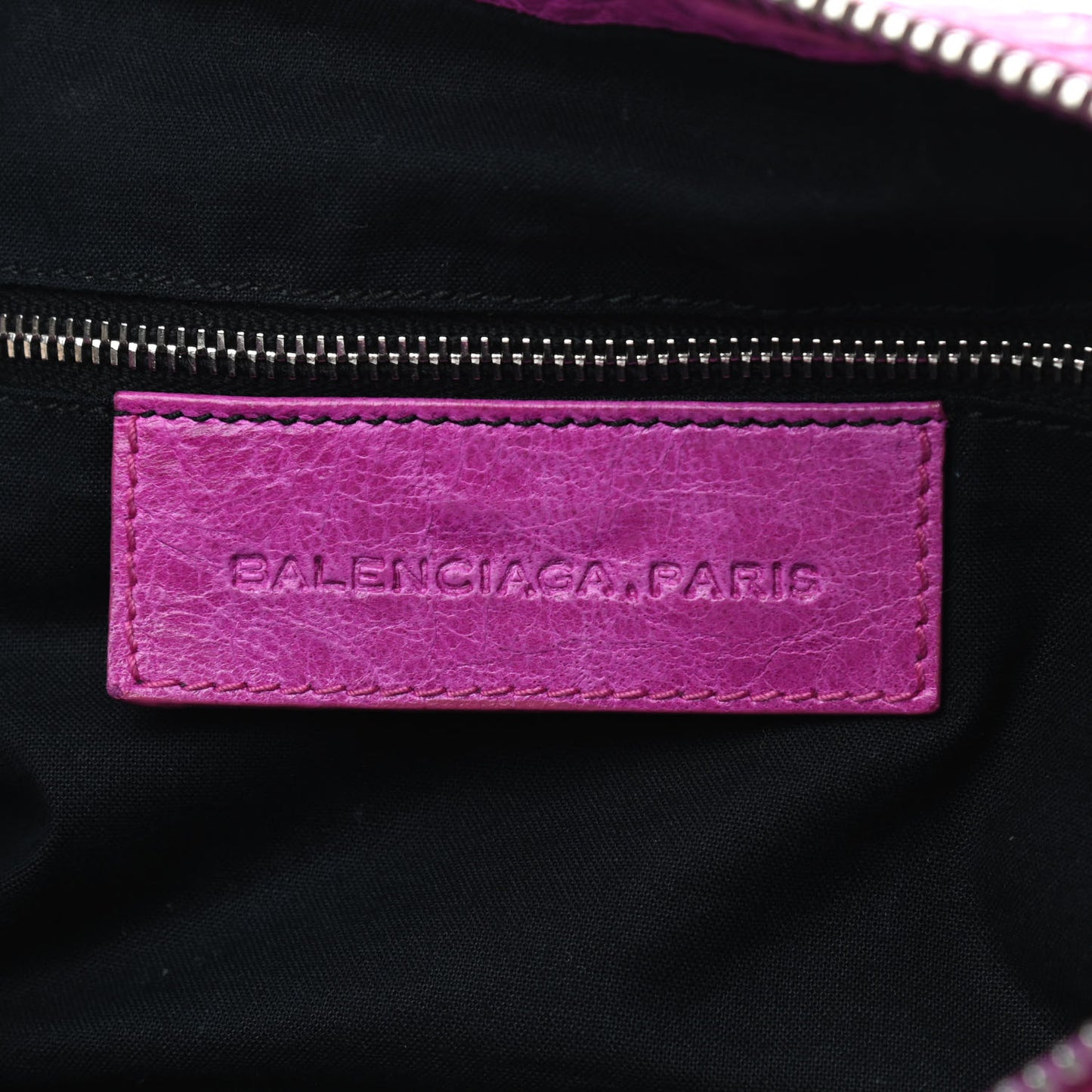 Agneau Giant 21 Silver Hardware Hobo Magenta