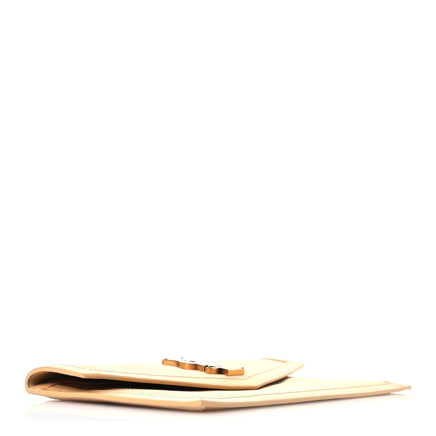 Saint Laurent Micro Raffia Uptown Pouch Natural Hay Blush 4 of 8