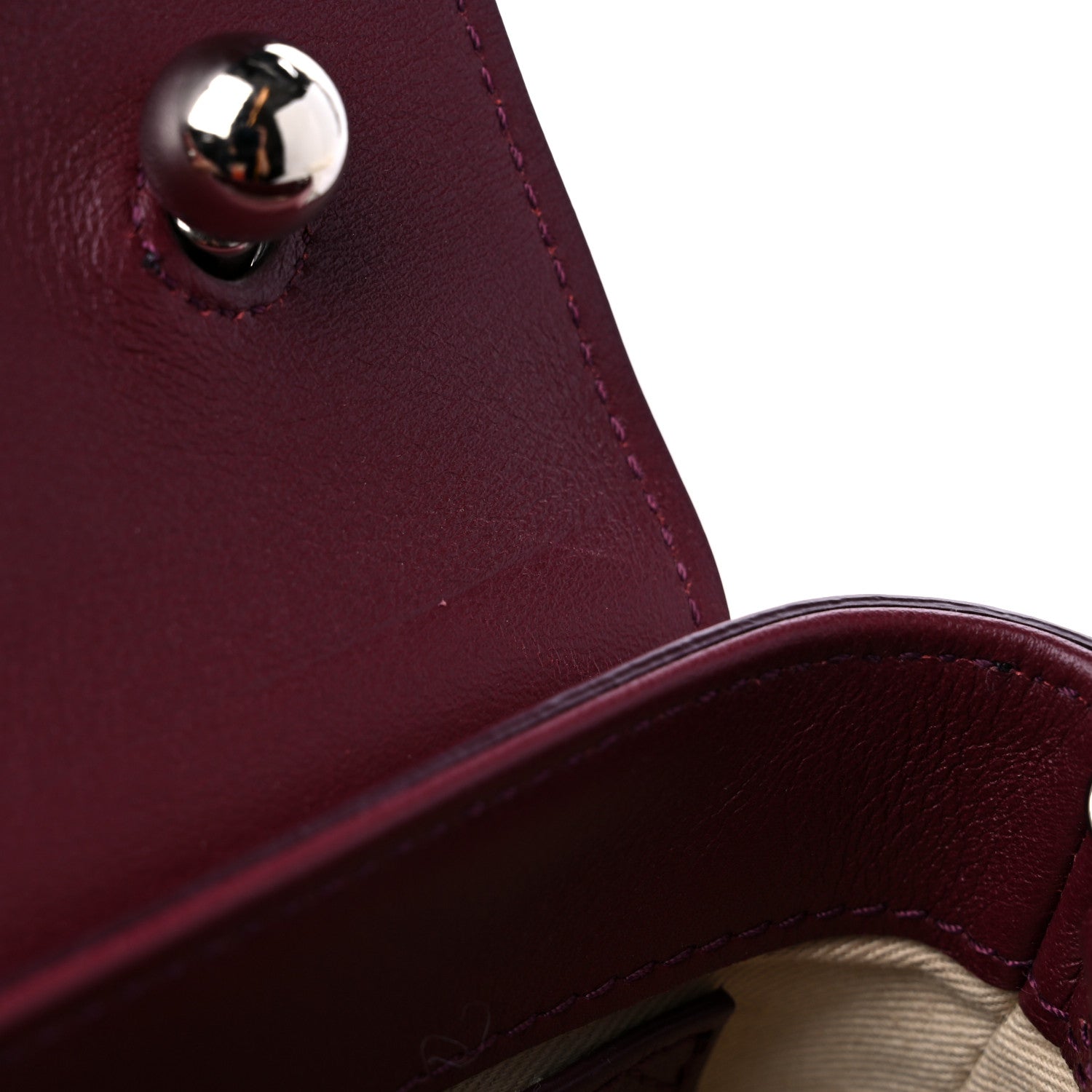 Chloe Calfskin Embossed Small Aby Lock Brown Purple 10 of 10