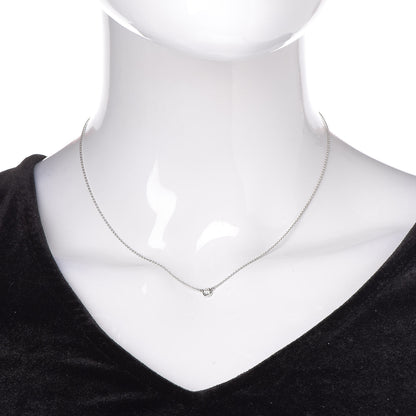 Tiffany Platinum Diamond .14ct Elsa Peretti Diamonds by the Yard Pendant Necklace 2 of 7