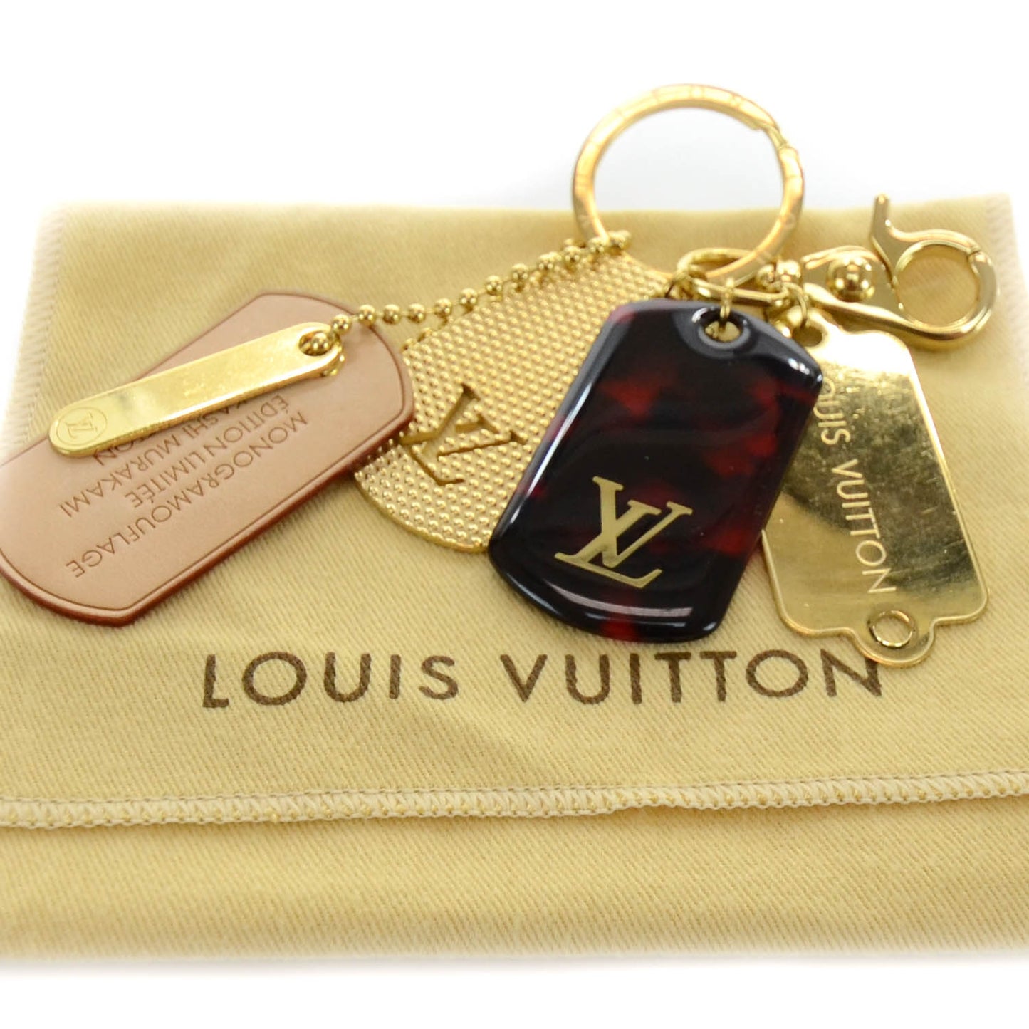 Monogramouflage Bag Charm Red