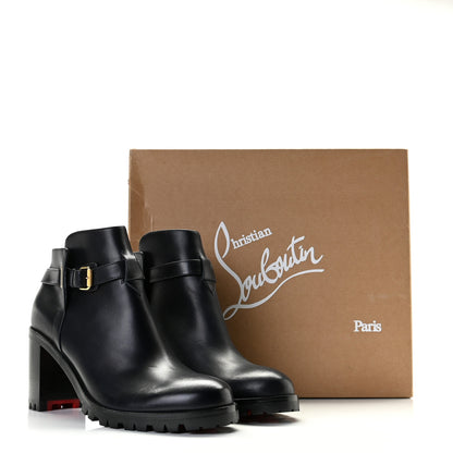 Christian Louboutin Calfskin Communa 70 Ankle Boots 39 Black 4 of 12