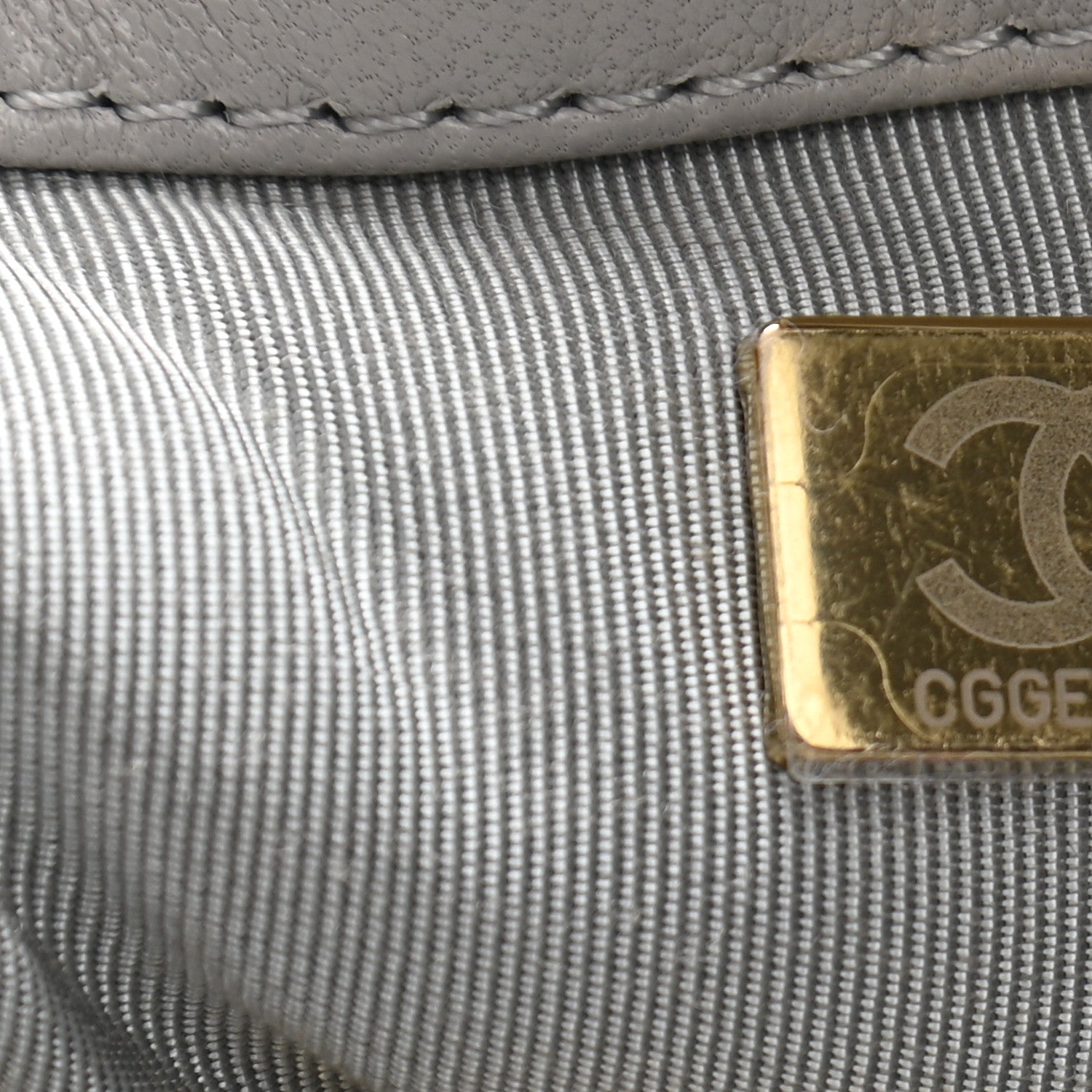 Chanel Lambskin Quilted Medium Chanel 19 Flap Grey 7 of 10
