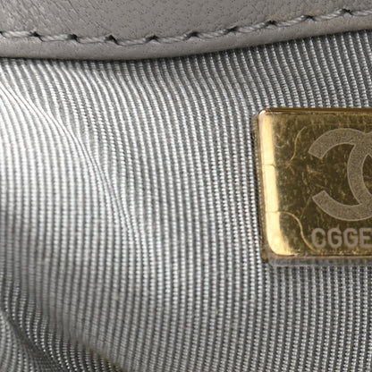 Chanel Lambskin Quilted Medium Chanel 19 Flap Grey 7 of 10