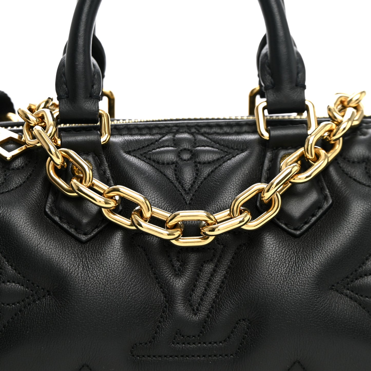 Calfskin Bubblegram Papillon BB Black
