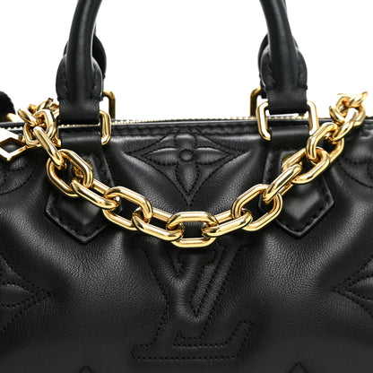 Louis Vuitton Calfskin Bubblegram Papillon BB Black 7 of 9