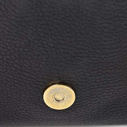 Gucci Pebbled Calfskin Small 1973 Chain Shoulder Bag Black 12 of 16