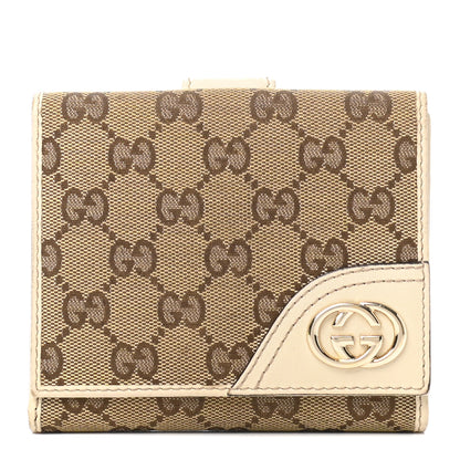 Gucci Monogram New Britt French Wallet White 1 of 12