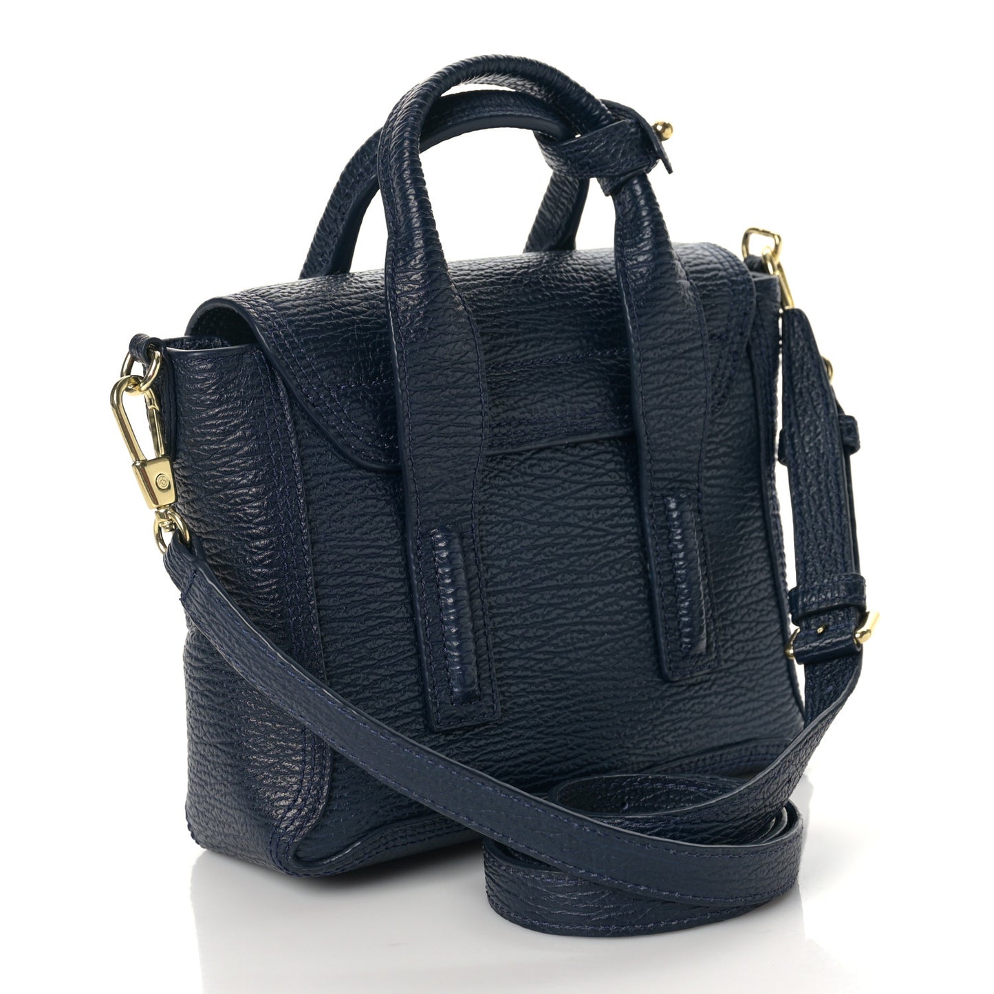 Textured Calfskin Mini Pashli Satchel Ink