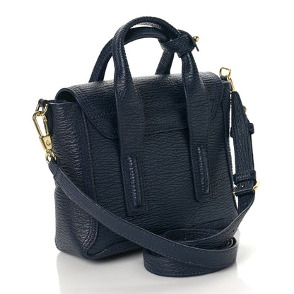 3.1 Phillip Lim Textured Calfskin Mini Pashli Satchel Ink 2 of 7
