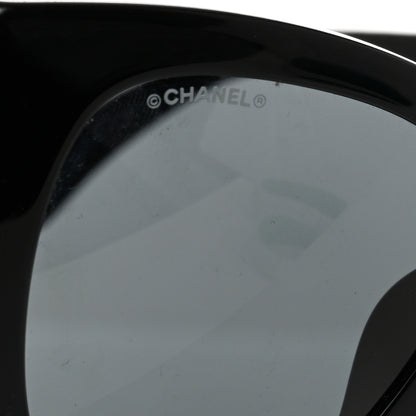 Chanel Acetate Square CC Heart Sunglasses 5478 Black 7 of 9