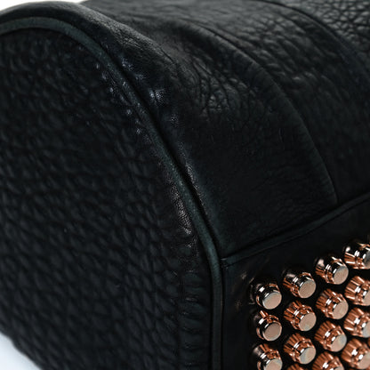 Alexander Wang Pebbled Lambskin Rocco Black Rose Gold Hardware 11 of 12