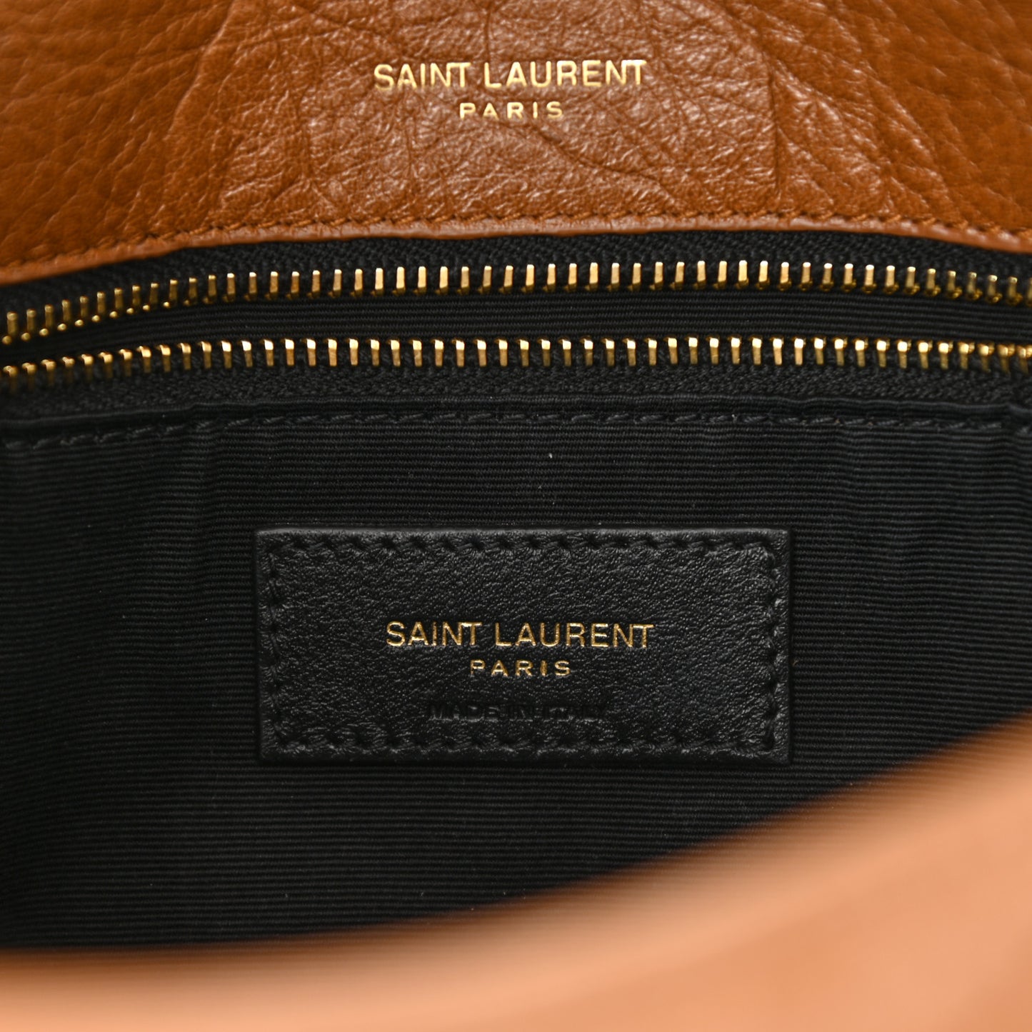 Crinkled Calfskin Matelasse Monogram Medium Niki Chain Satchel Caramel