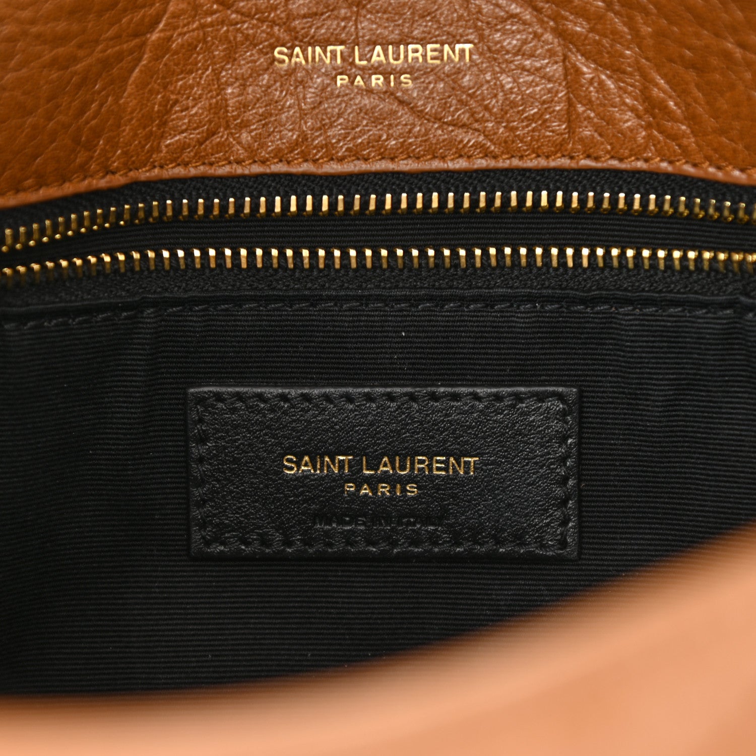 Saint Laurent Crinkled Calfskin Matelasse Monogram Medium Niki Chain Satchel Caramel 5 of 7