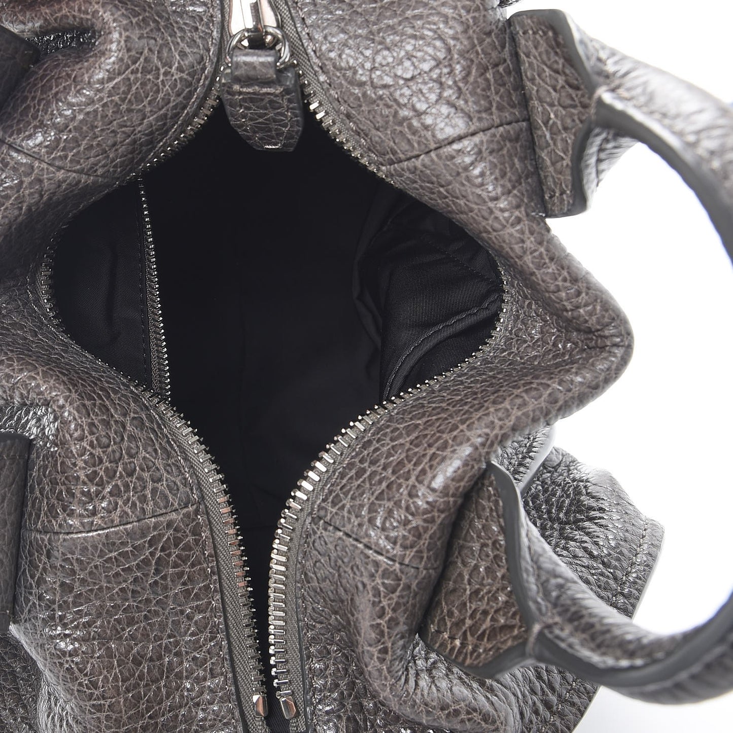 Pebbled Lambskin Inside Out Rocco Grey