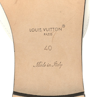 Louis Vuitton Calfskin LV Isola Flat Sandals 40 White 7 of 8