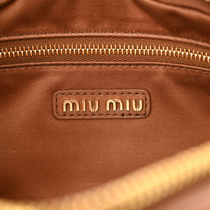 Miu Miu Soft Calf Softy Shoulder Bag Cognac 6 of 10