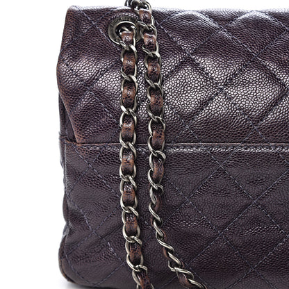 Chanel Iridescent Caviar Quilted Large Chic Flap Purple 8 of 16