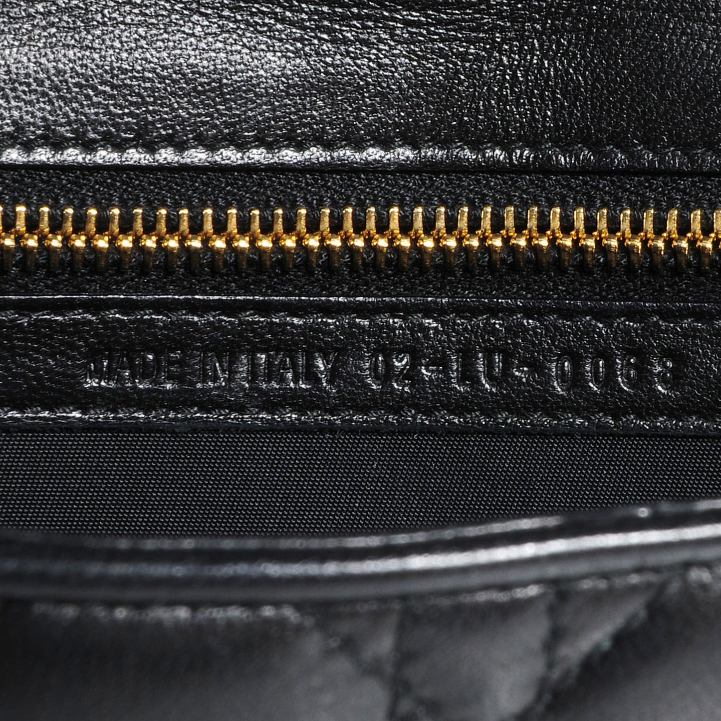 Lambskin Cannage Clutch Black