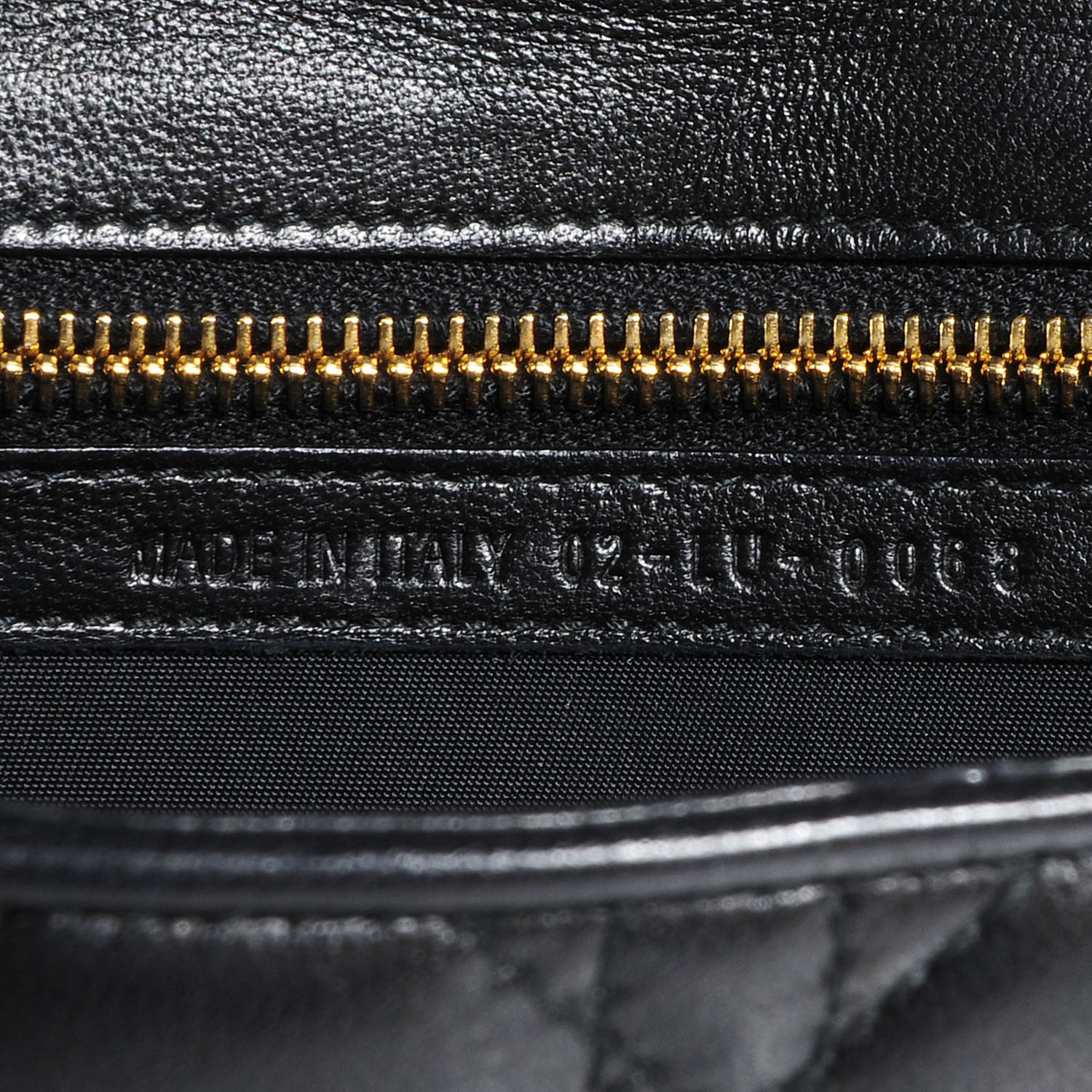 Christian Dior Lambskin Cannage Clutch Black 8 of 8