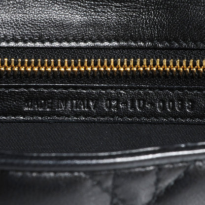 Christian Dior Lambskin Cannage Clutch Black 8 of 8