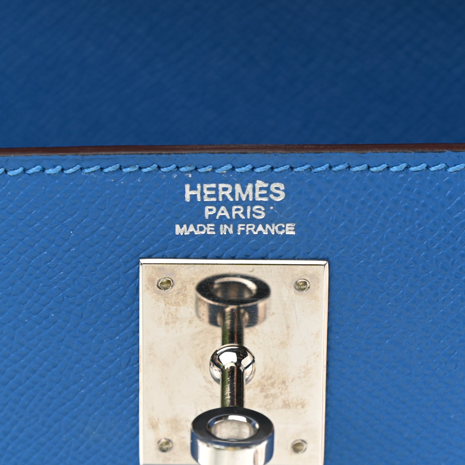 Hermes Epsom Kelly Sellier 32 Bleu Izmir 6 of 13