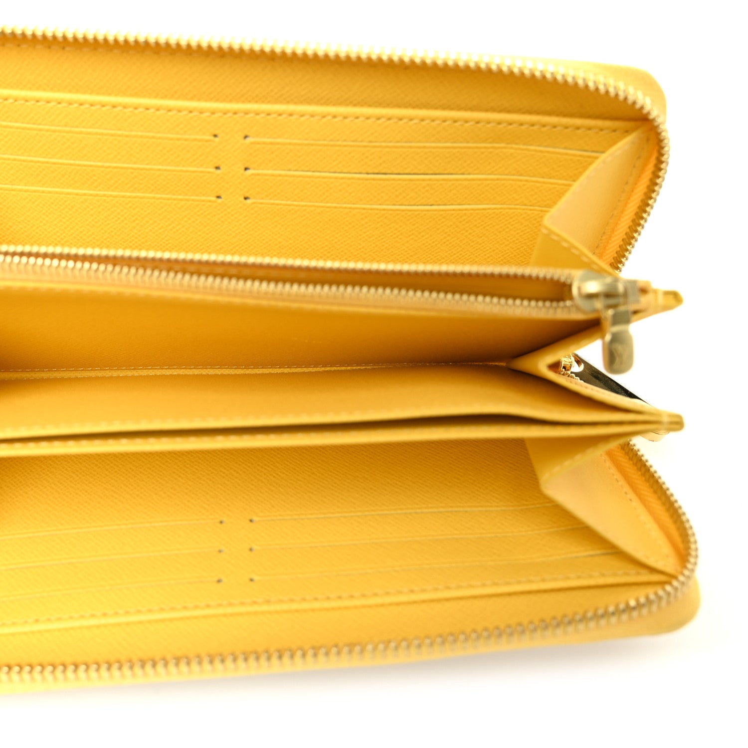Louis Vuitton Damier Azur Zippy Wallet Jaune Pale 5 of 7