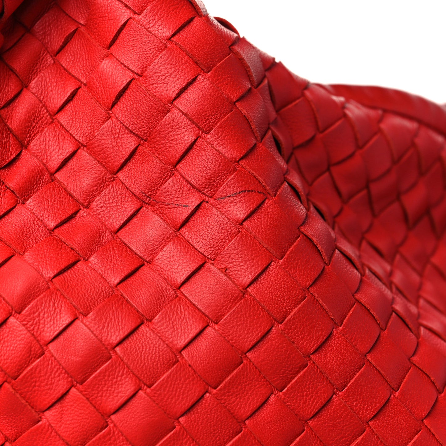 Nappa Intrecciato Large Veneta Hobo Corniola