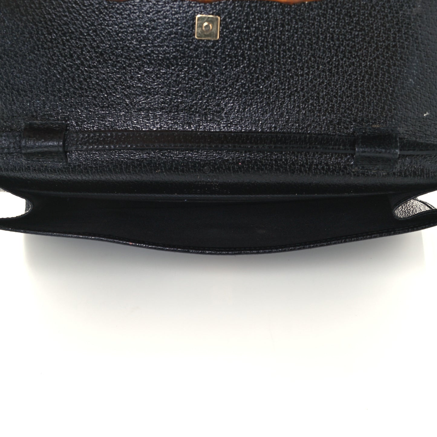 Monogram Bamboo Bar Clutch Black