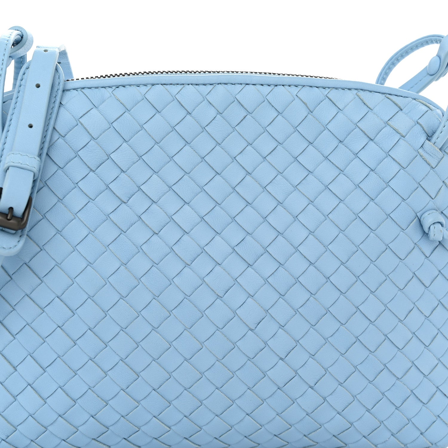 Bottega Veneta Nappa Intrecciato Nodini Crossbody Messenger Ice 9 of 12
