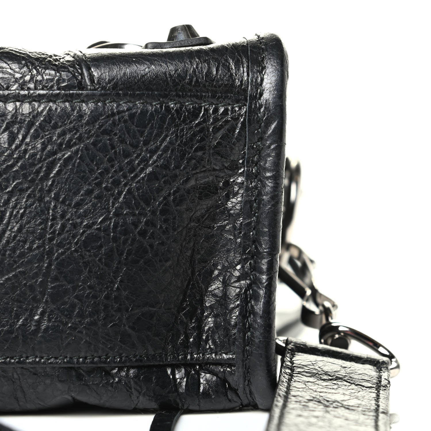 Balenciaga Agneau Classic Silver Hardware Mini City Black 5 of 7