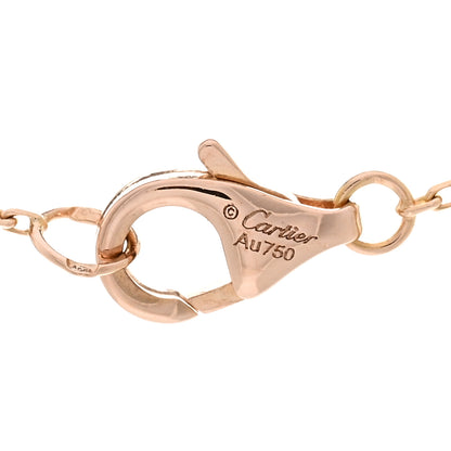 Cartier 18K Pink Gold Diamond Pink Opal XS Amulette de Cartier Pendant Necklace 4 of 4