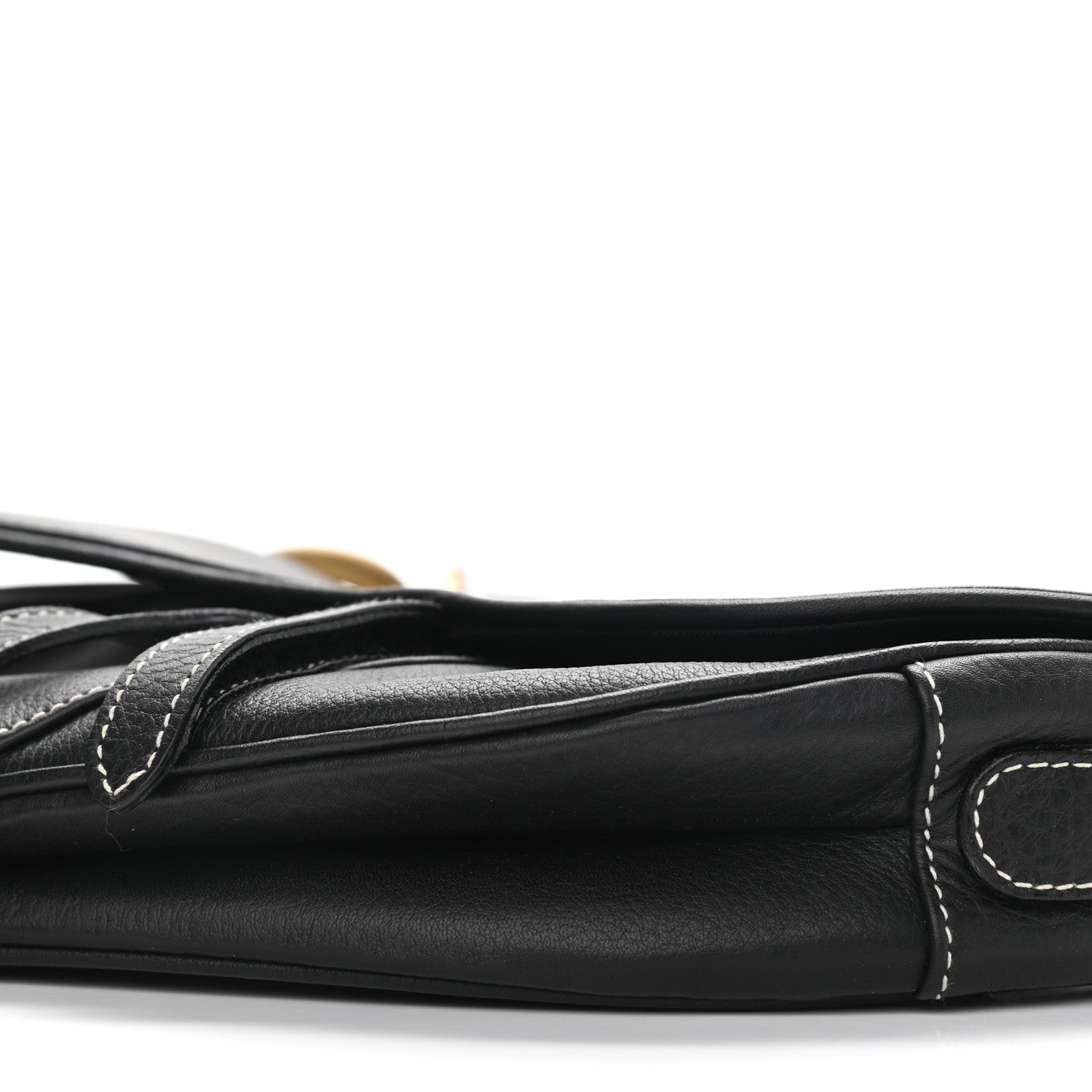 Christian Dior Calfskin Saddle Bag Black 9 of 9