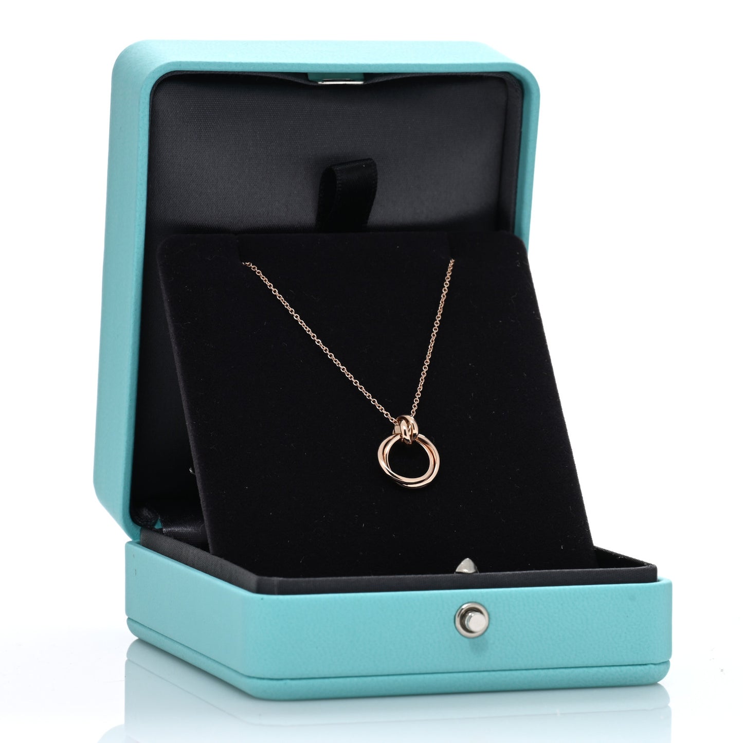 18K Rose Gold Paloma's Melody Mini Circle Pendant Necklace
