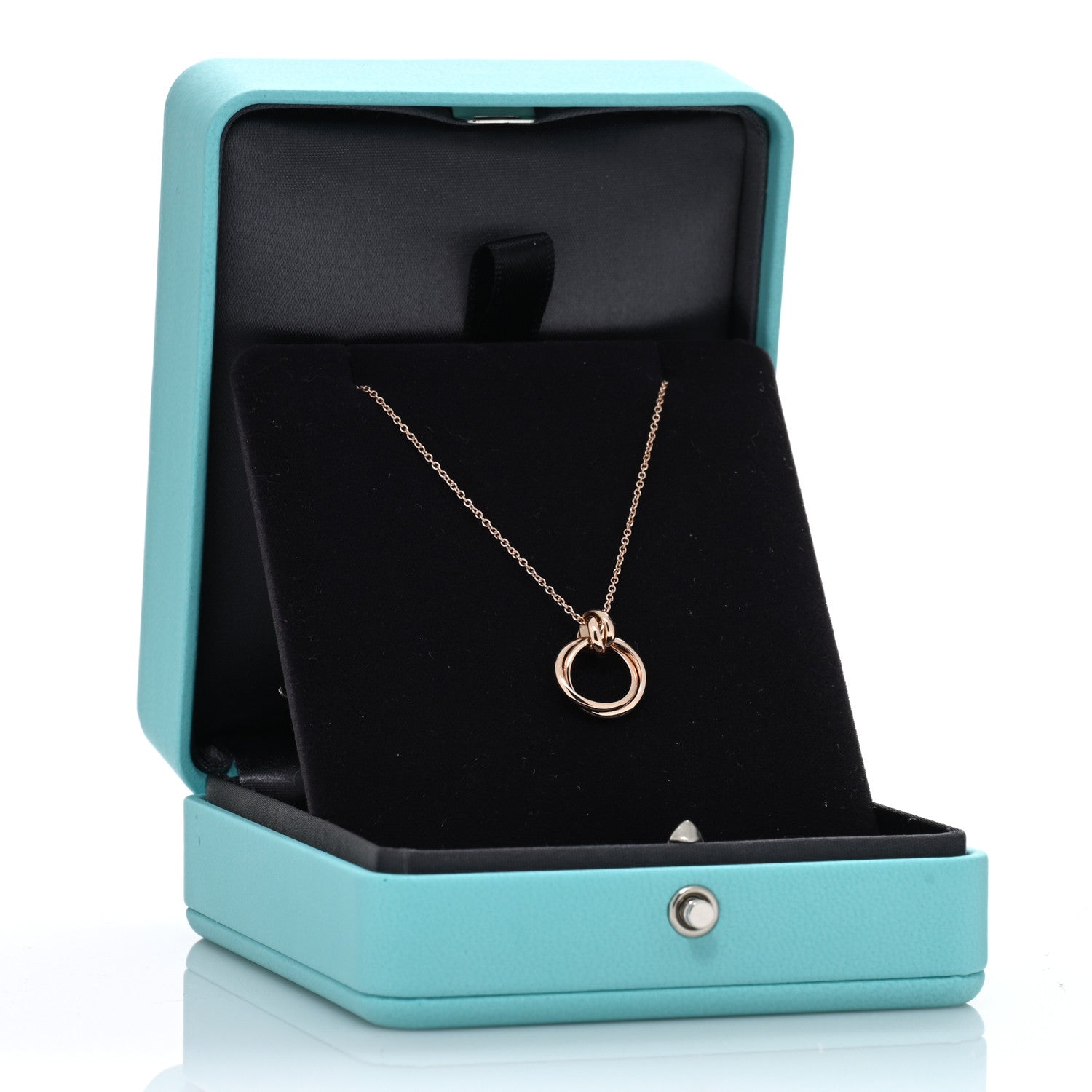 Tiffany 18K Rose Gold Paloma's Melody Mini Circle Pendant Necklace 5 of 5