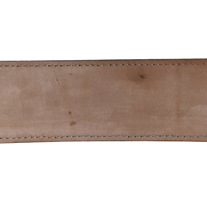 Gucci GG Supreme Monogram Selleria Calfskin Interlocking G 40mm Belt 90 36 Beige Ebony Cocoa 4 of 4