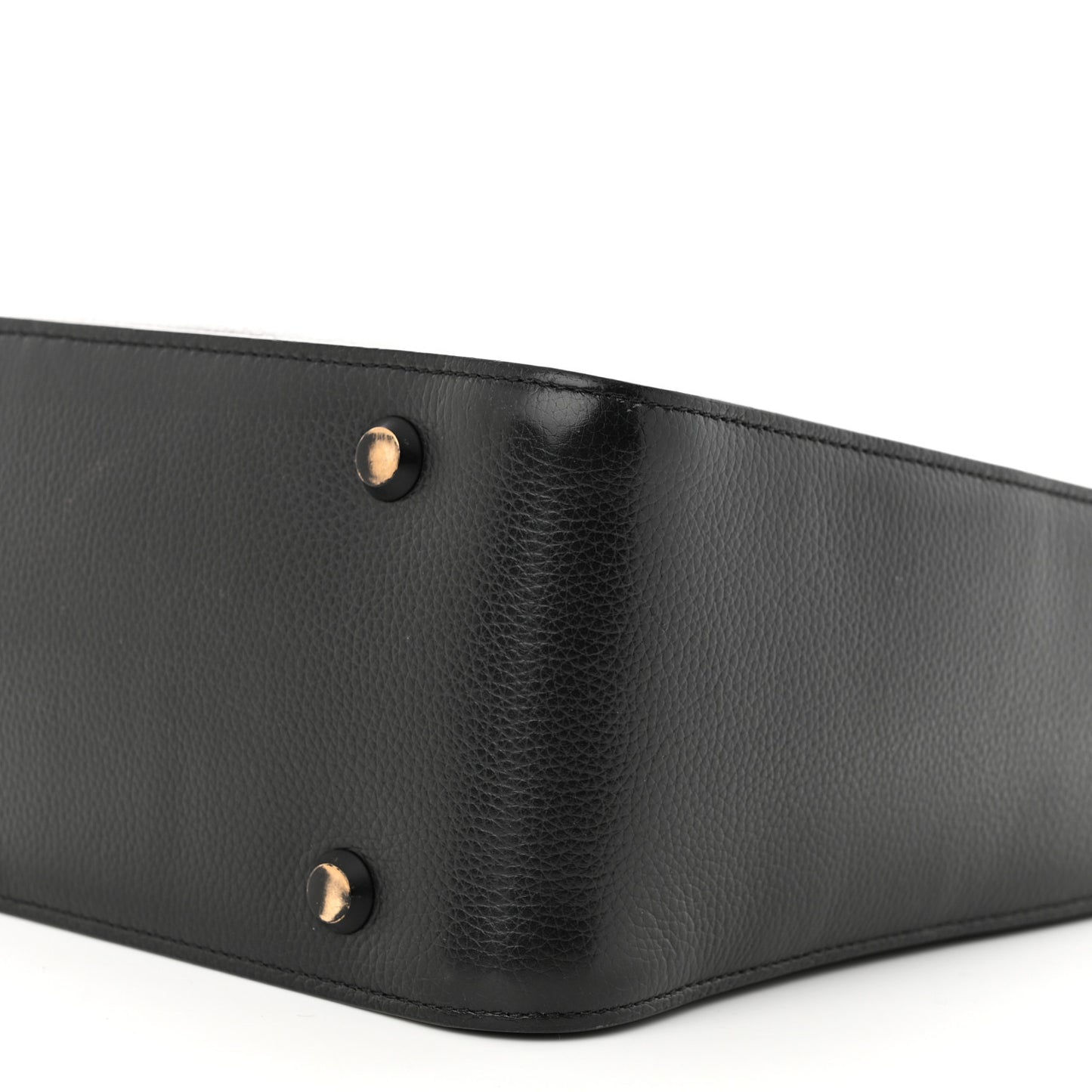 Calfskin Logo Embossed Small Tool 2.0 North-South Tote Black