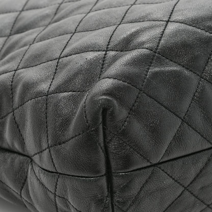 Saint Laurent Lambskin Quilted Maxi Icare Shopping Tote Black 17 of 18