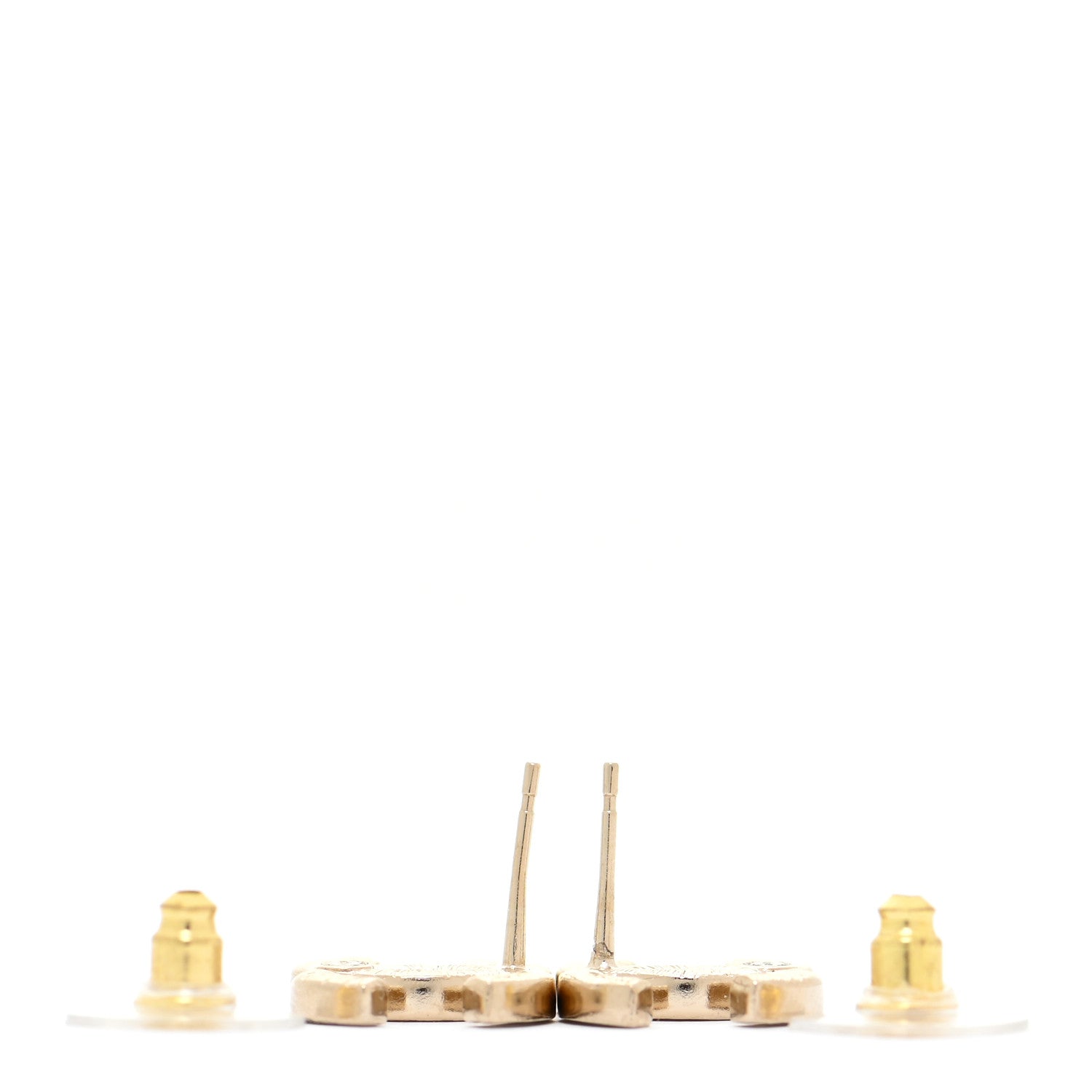 Chanel Crystal Large CC Earrings Gold 3 of 6