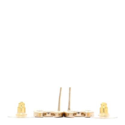 Chanel Crystal Large CC Earrings Gold 3 of 6