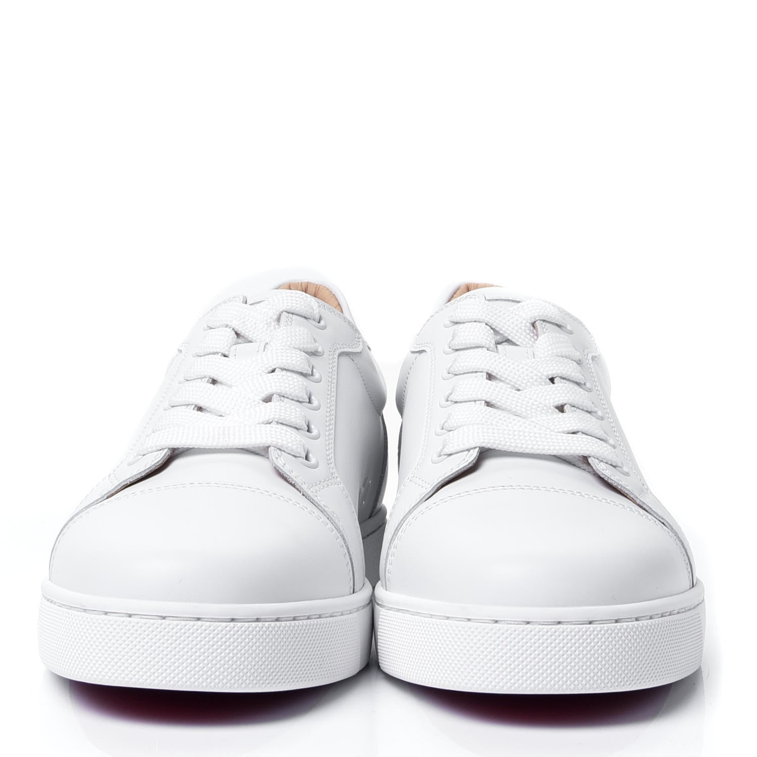 Christian Louboutin Calfskin Vieira Flat Sneakers 38 White 2 of 10