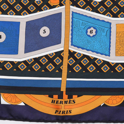 Hermes Silk Le Tour Du Monde En 63 Cases Scarf 90 3 of 7