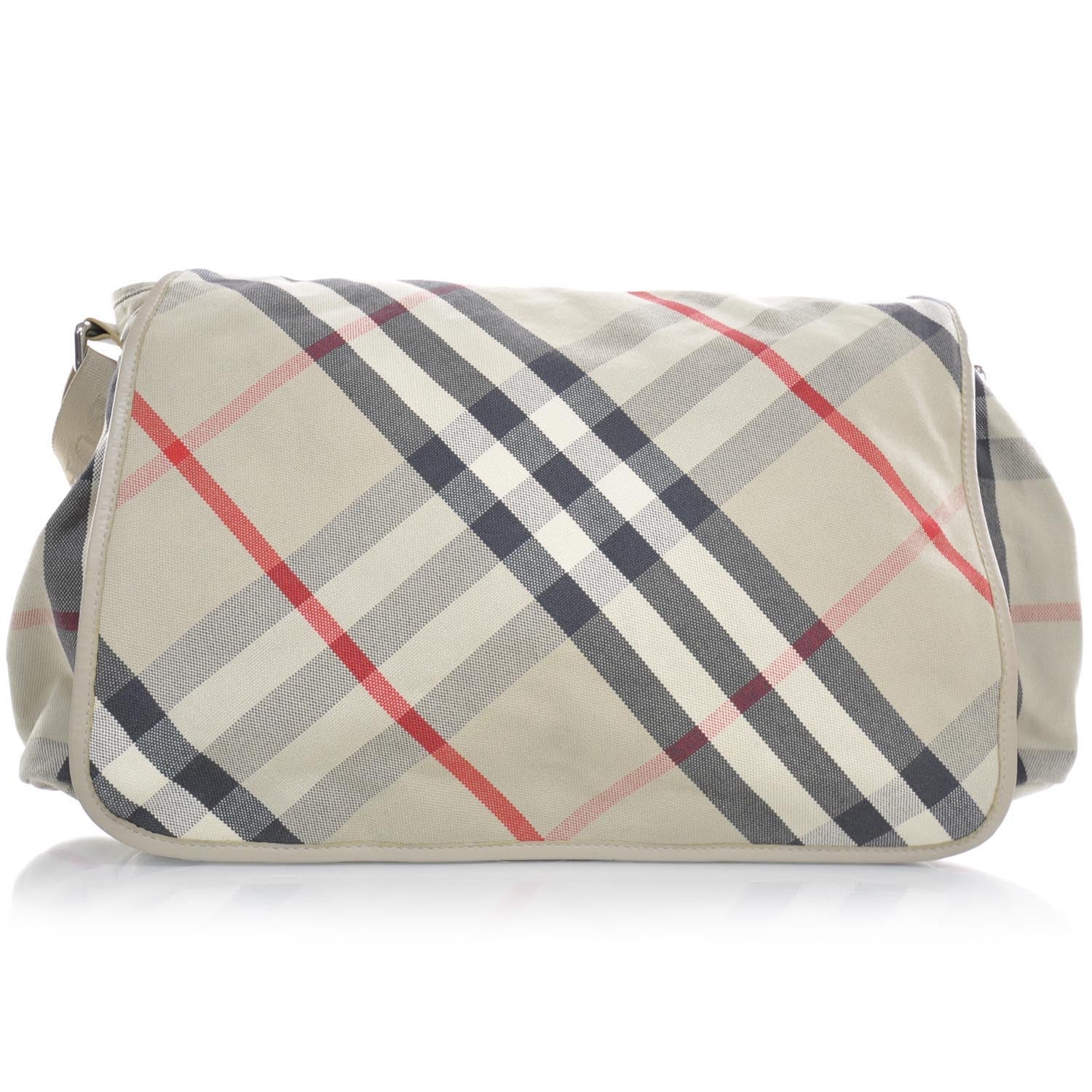 Burberry Nova Check Diaper Messenger Bag 1 of 9
