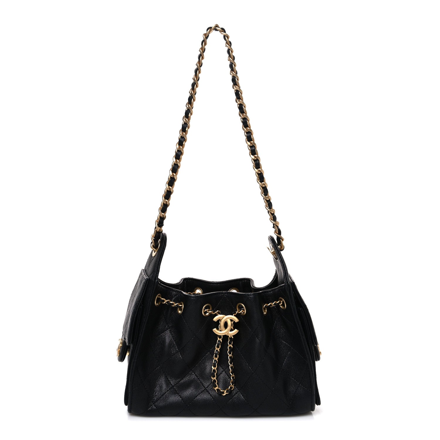 Chanel Caviar Quilted Mini Chanel 25 Handbag Black 1 of 11