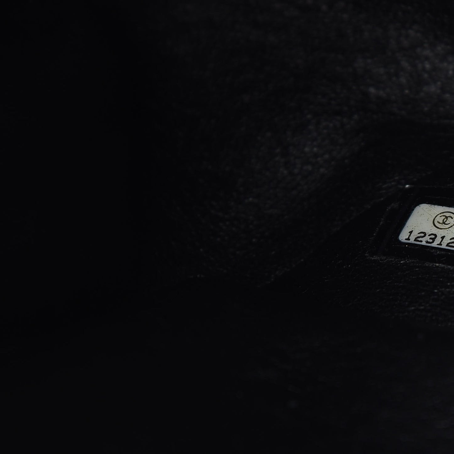 Caviar Half Moon Large Flap Black