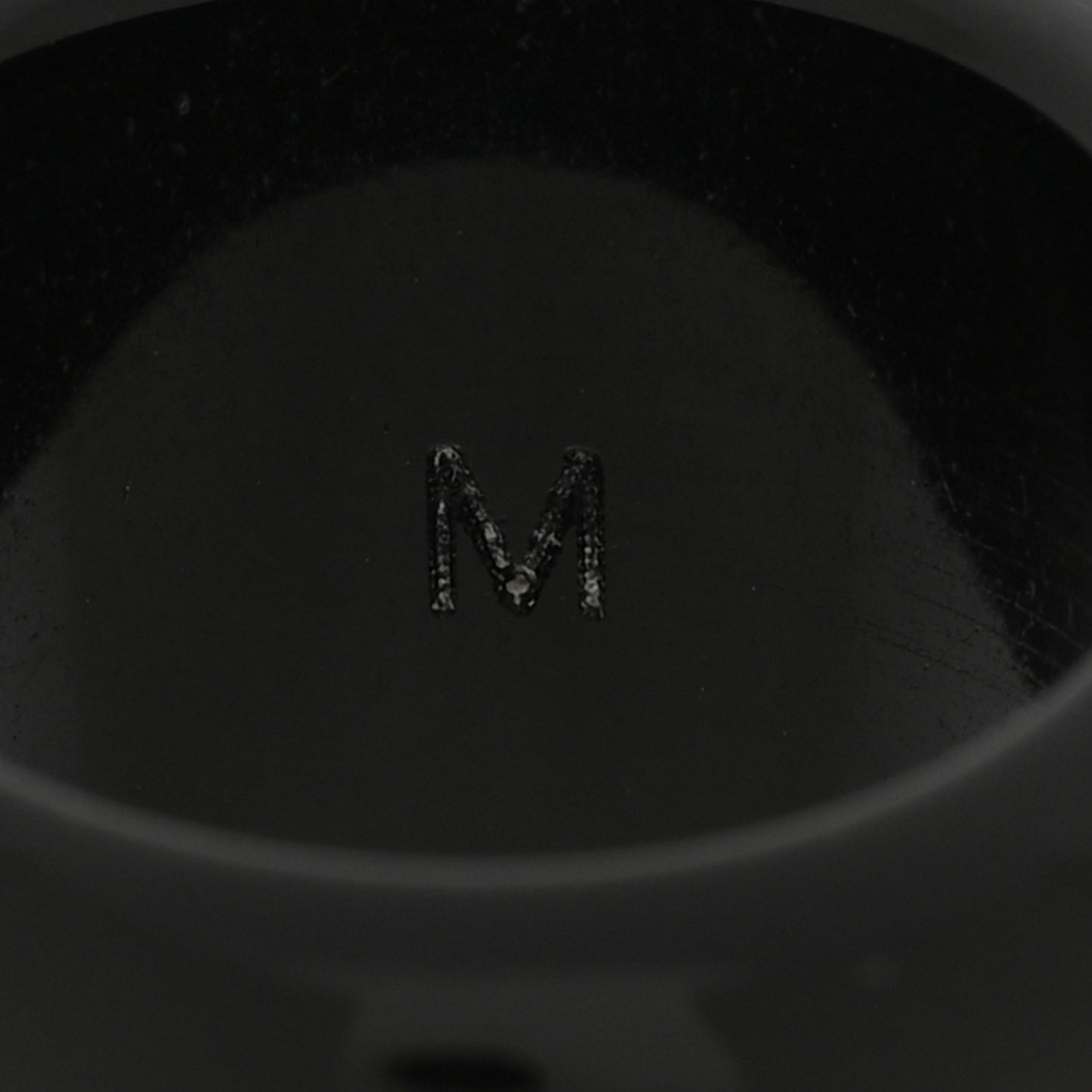 Resin Swarovski Crystal Inclusion Ring M 53 6.5 Black