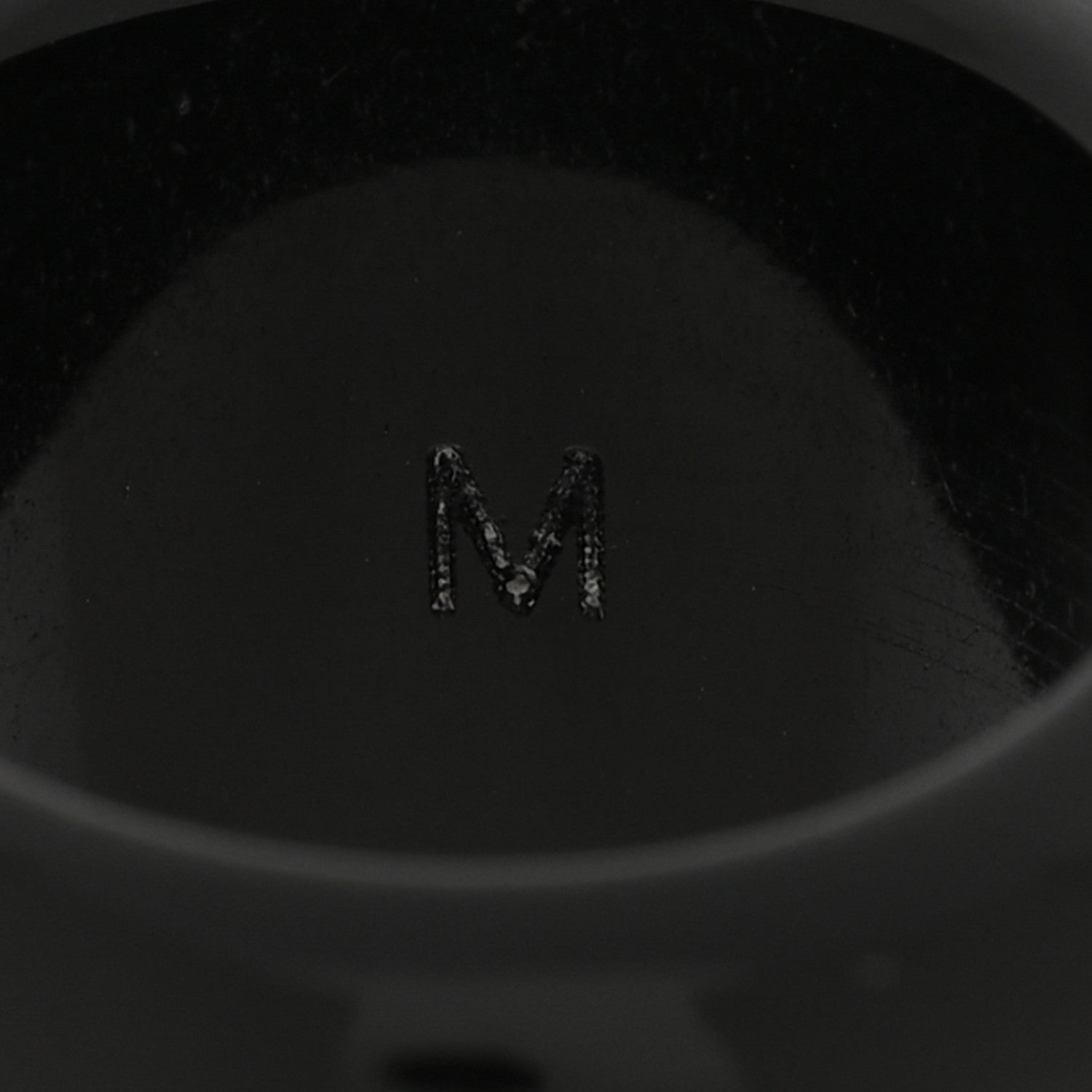 Louis Vuitton Resin Swarovski Crystal Inclusion Ring M 53 6.5 Black 4 of 4
