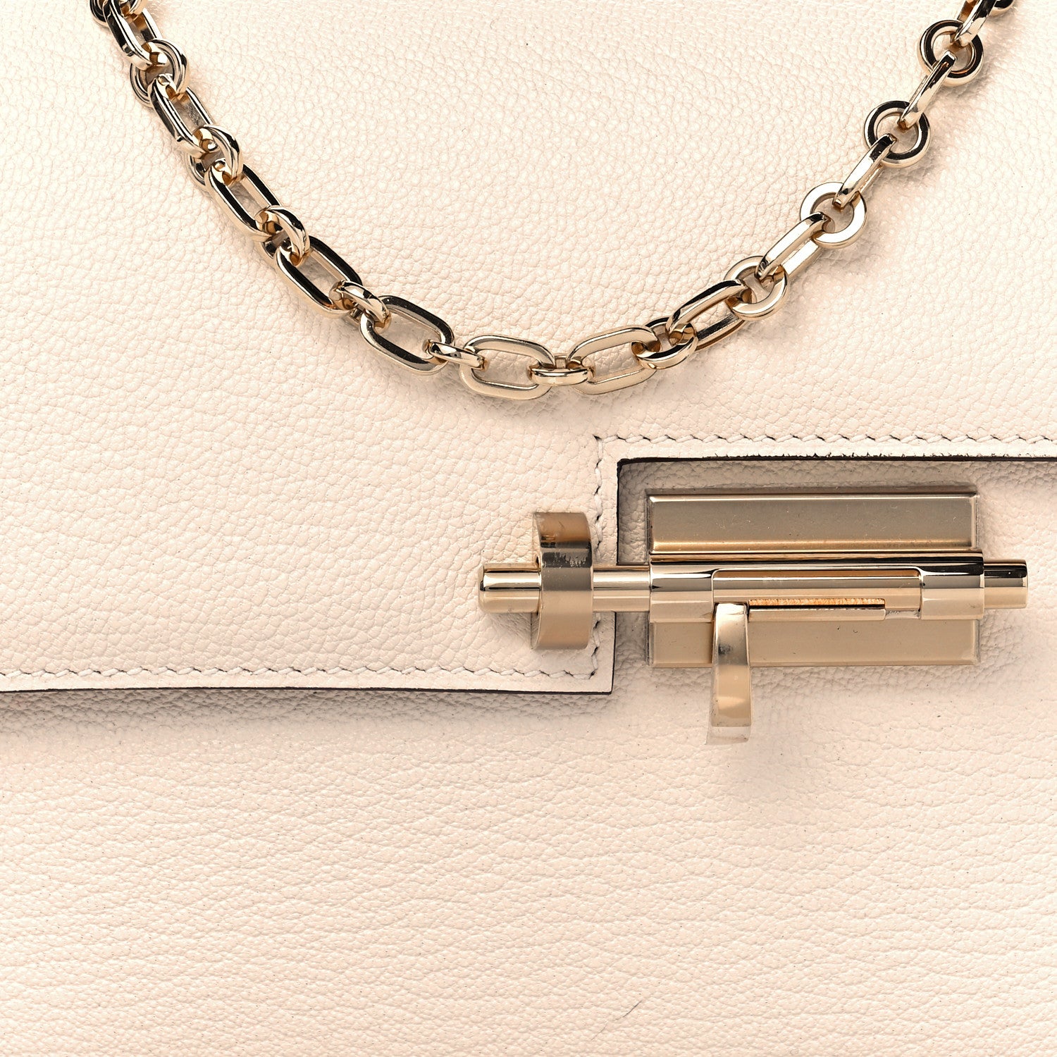 Hermes Chevre Mysore Mini Verrou Chaine Bag Nata 8 of 10