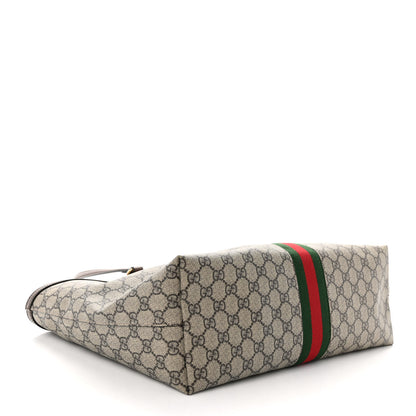 Gucci GG Supreme Monogram Medium Ophidia Shopping Tote Brown 4 of 10